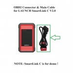 OBD2 Connector and Main Cable for LAUNCH X431 Pro3 V+ Elite